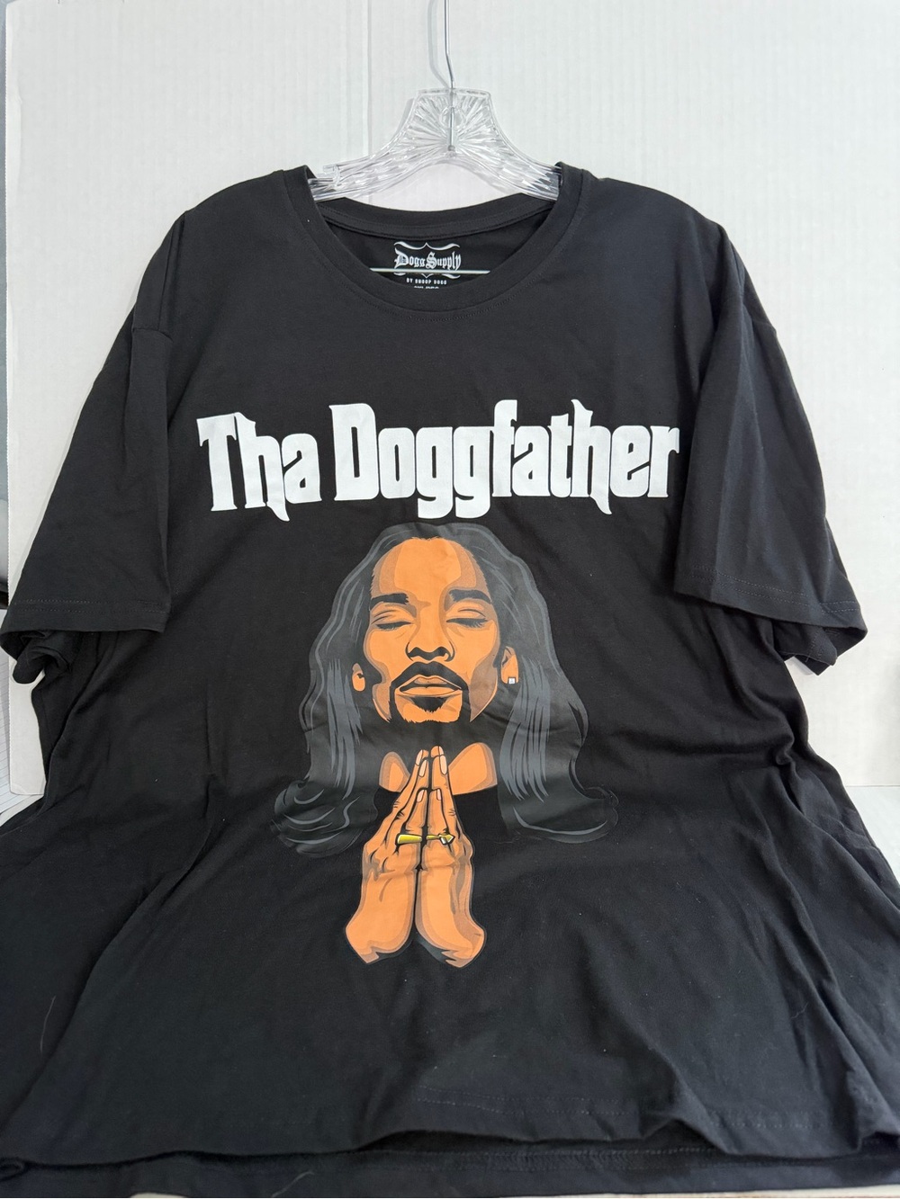 Dogg Supply by Snoop Dogg Tha Doggfather Black Graphic Tee